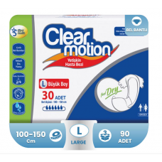 Clear Motion Belbantlı Hasta Bezi L-Large Beden 90 Adet