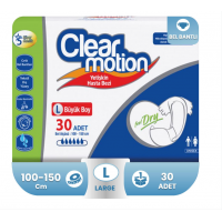 Clear Motion Belbantlı Hasta Bezi L-Large Beden 30 Adet
