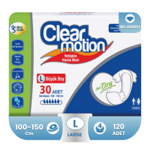 Clear Motion Belbantlı Hasta Bezi L-Large Beden 120 Adet