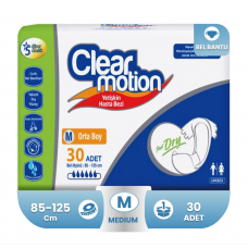 Clear Motion Belbantlı Hasta Bezi M-Medium Beden 30 Adet