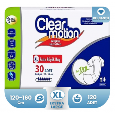 Clear Motion Belbantlı Hasta Bezi XL- Extra Large Beden 120 Adet