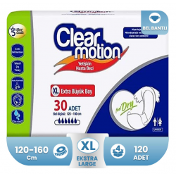 Clear Motion Belbantlı Hasta Bezi XL- Extra Large Beden 120 Adet