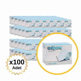 Unipore Elastik Hipoalerjenik Flaster Sabitleme Bandı 10mX10cm 100 Adet