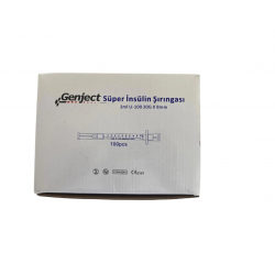 Genject 1ml 30G 8mm Süper Enjektörü 100adet