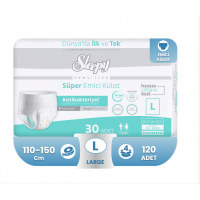 Sleepy Sensitive Antibakteriyel Süper Emici Külot L-Large Beden 120 Adet