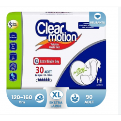 Clear Motion Belbantlı Hasta Bezi XL- Extra Large Beden 90 Adet